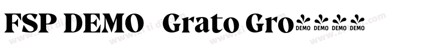 FSP DEMO   Grato Gro字体转换
